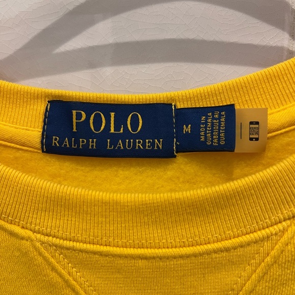 Ralph Lauren Yellow Crewneck Sweater with Bear Graphic - Picture 4 of 5